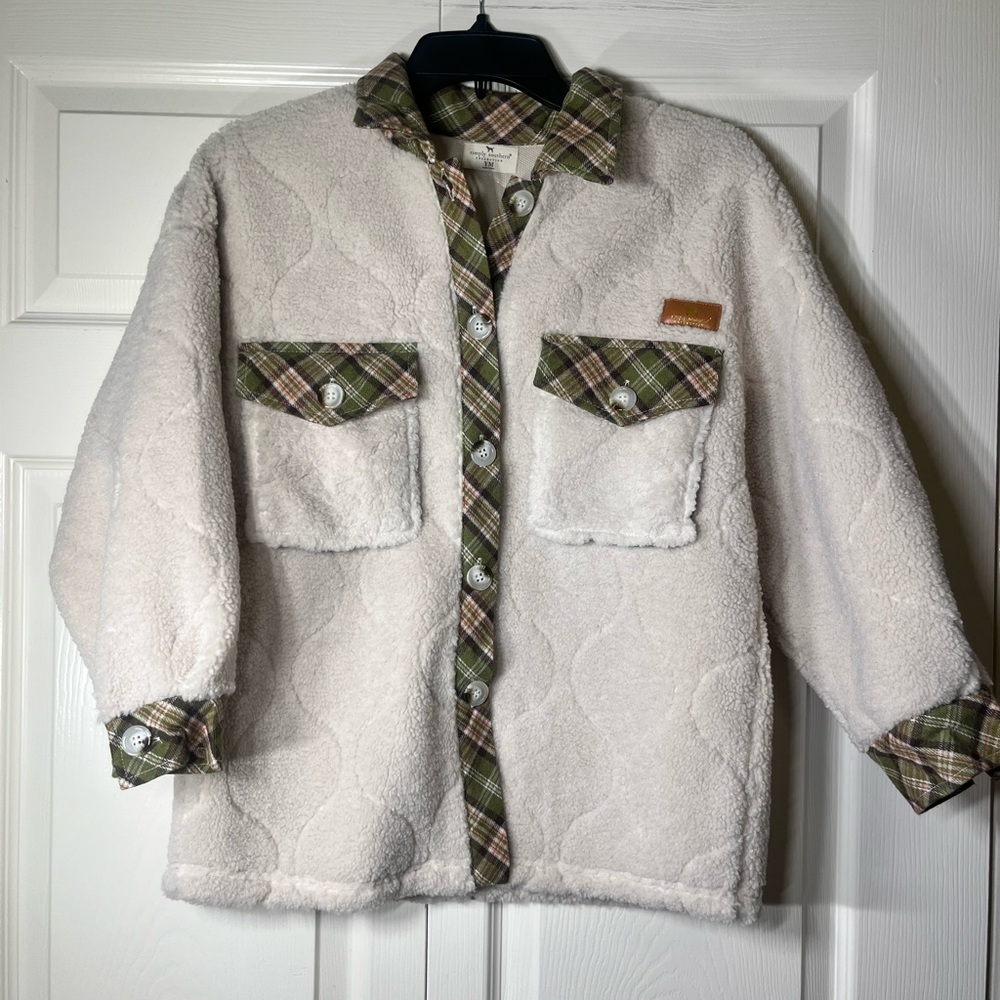 Simply Southern Boys‎ Quilted Shacket Size Youth Medium